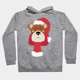 English Bulldog Christmas Dog Hoodie